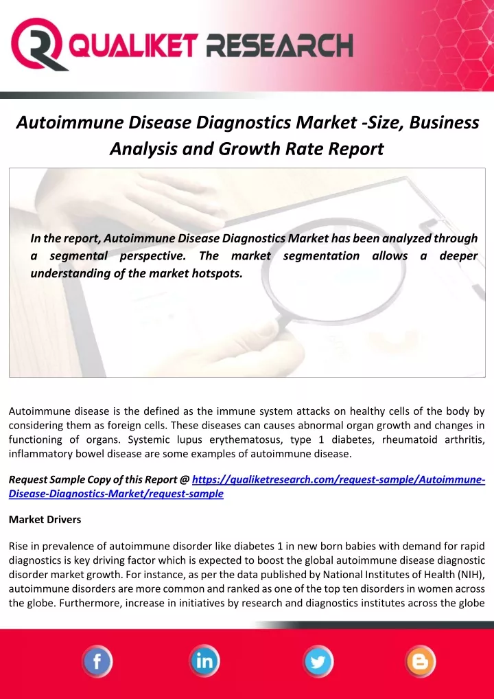autoimmune disease diagnostics market size