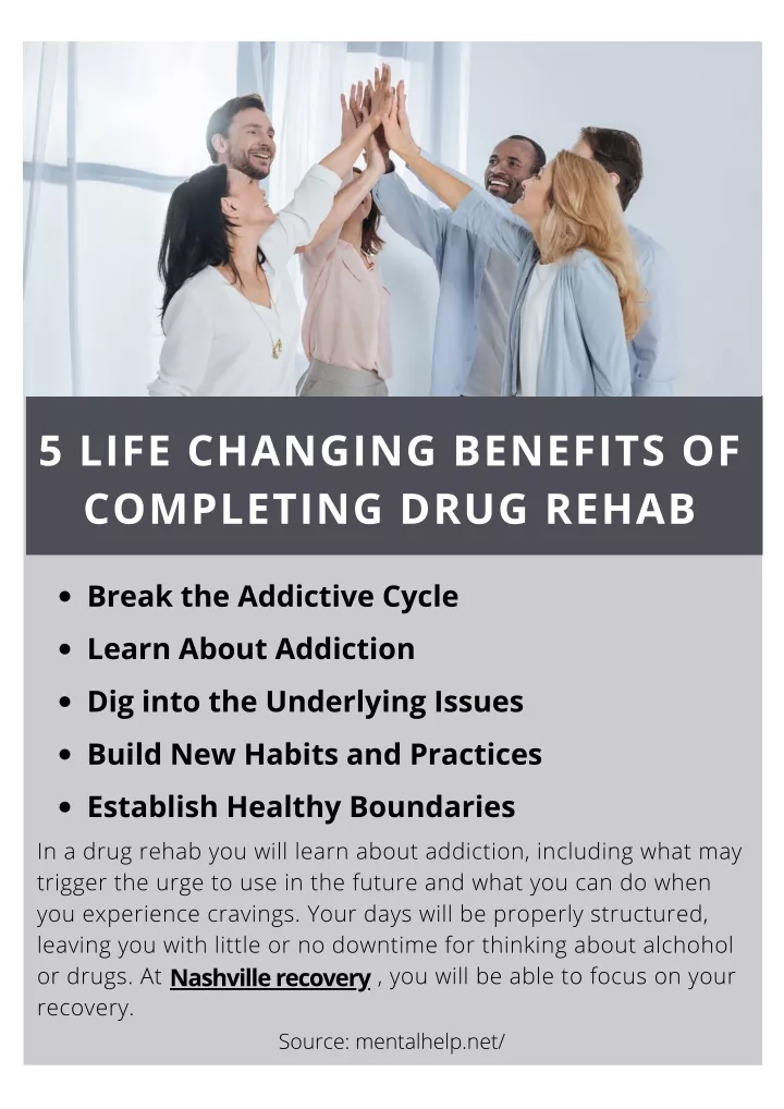 5 life changing benefits of completing drug rehab