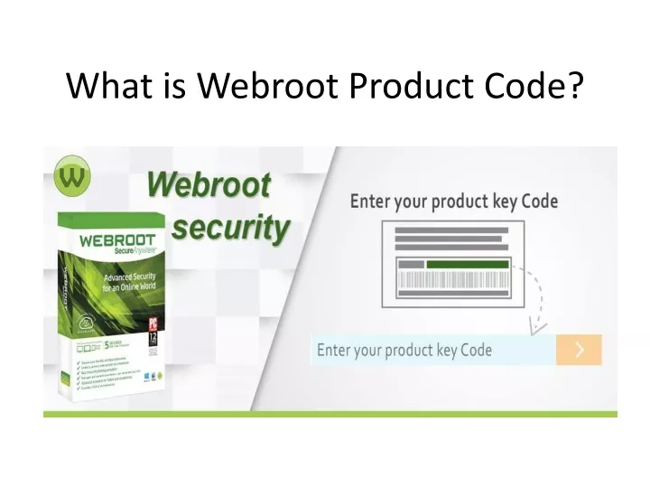 what is webroot product code