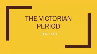 the victorian period