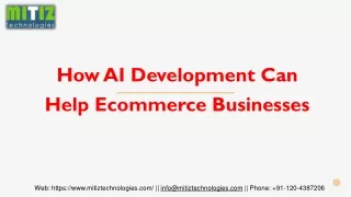 how ai development can help ecommerce businesses
