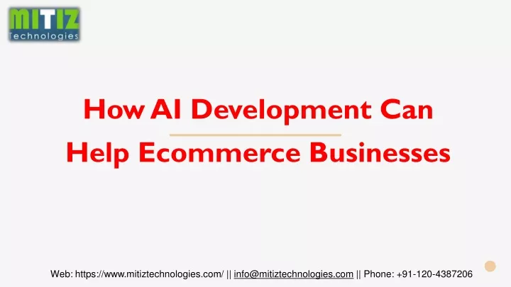 how ai development can help ecommerce businesses