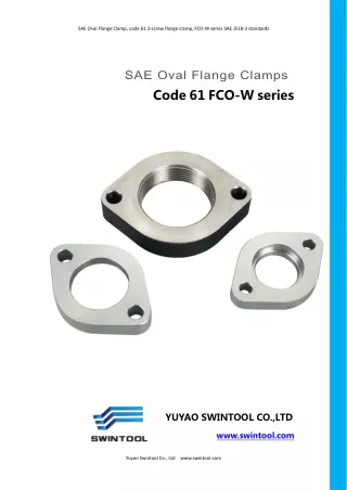 5. SAE 2 bolt screw flange clamps Code 61