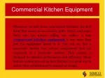 commercial kitchen equipment - slide 1