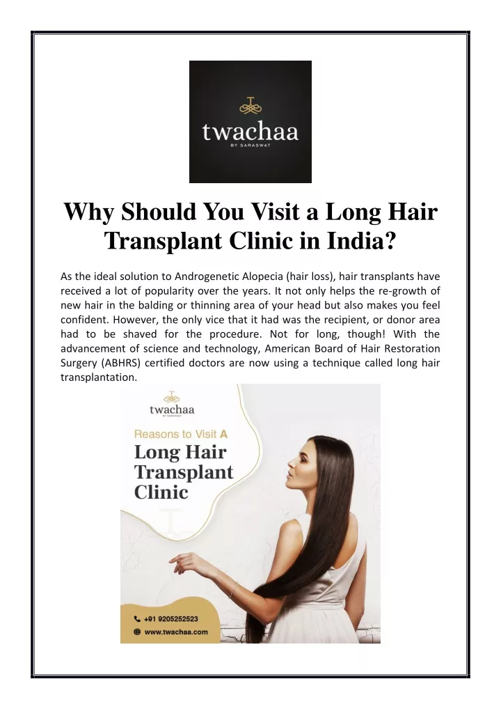 why should you visit a long hair transplant