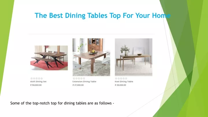 the best dining tables top for your home