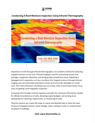 conducting a roof moisture inspection using