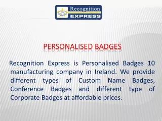 personalised badges