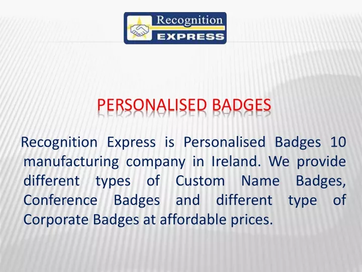 personalised badges