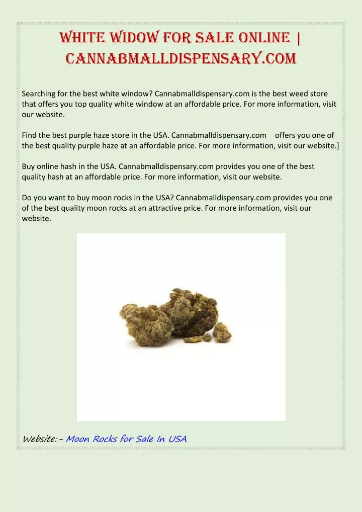 white widow for sale online cannabmalldispensary