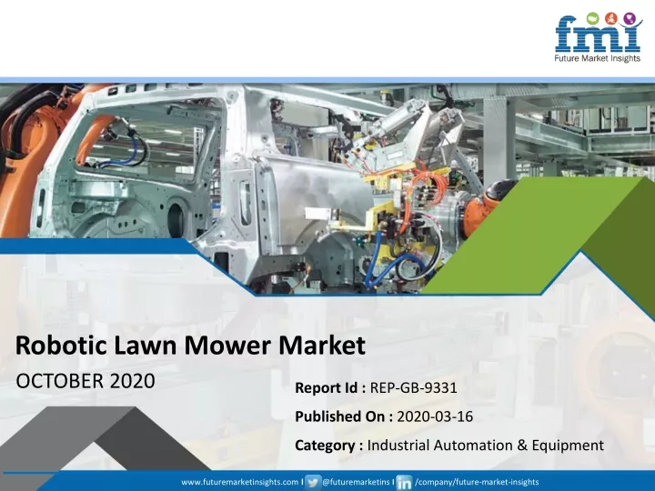 robotic lawn mower market october 2020
