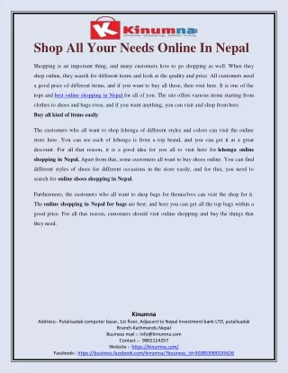 shop all your needs online in nepal