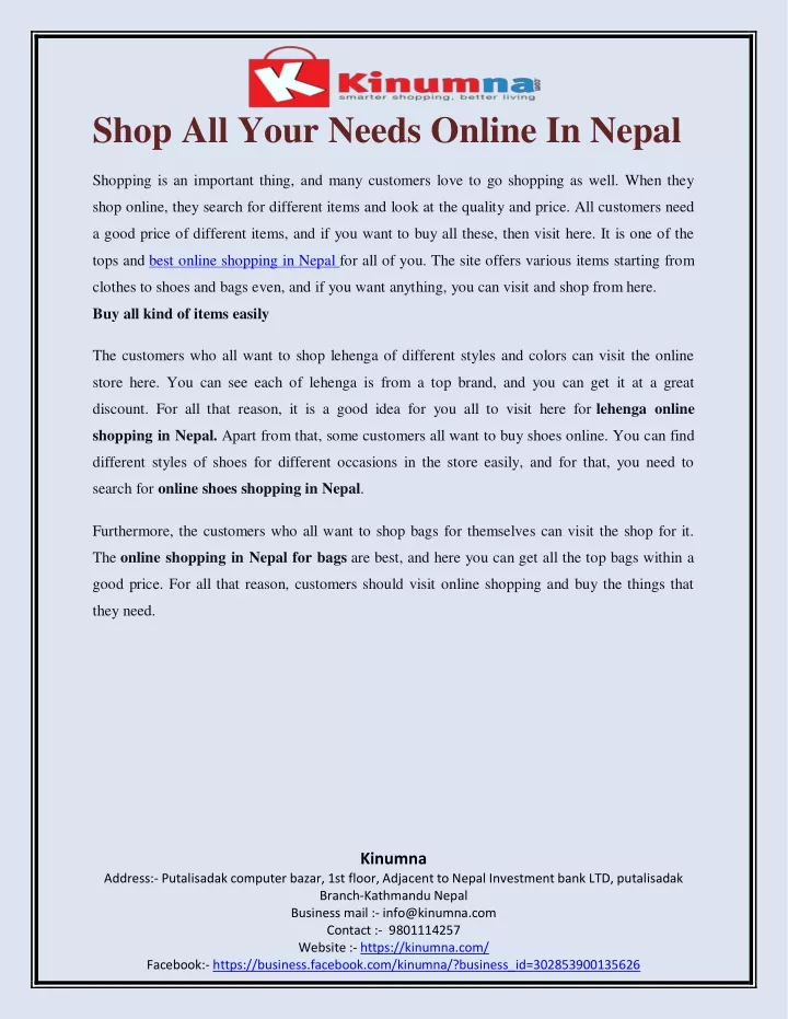 shop all your needs online in nepal