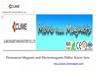 permanent magnets and electromagnets differ know