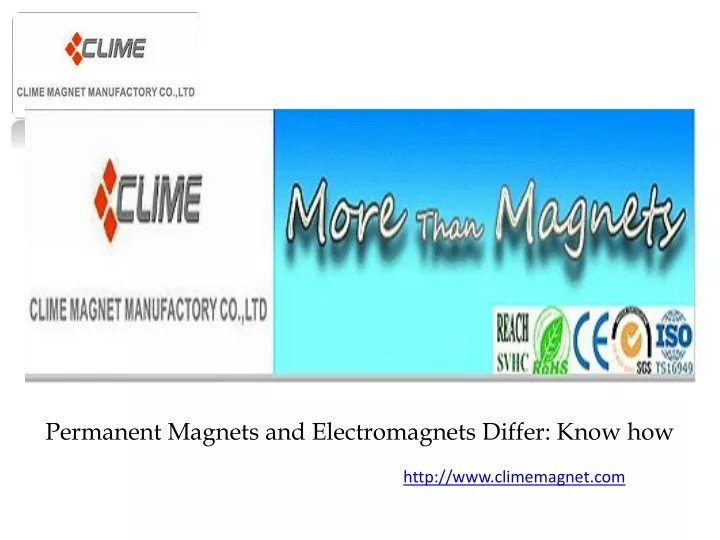 permanent magnets and electromagnets differ know