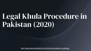 Legal Path to Know The Khula Procedure & Process in Pakistan By Lawyer (2020)