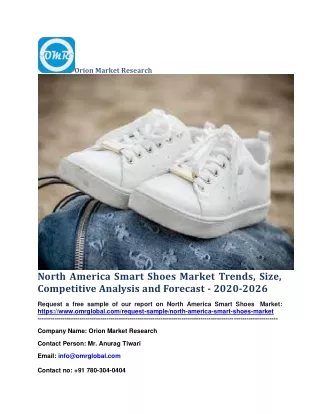 North America Smart Shoes Market Trends, Size, Competitive Analysis and Forecast - 2020-2026