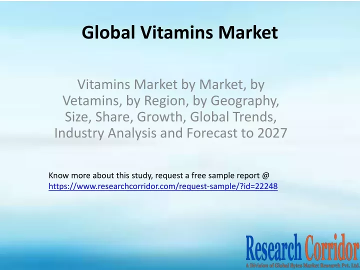 global vitamins market