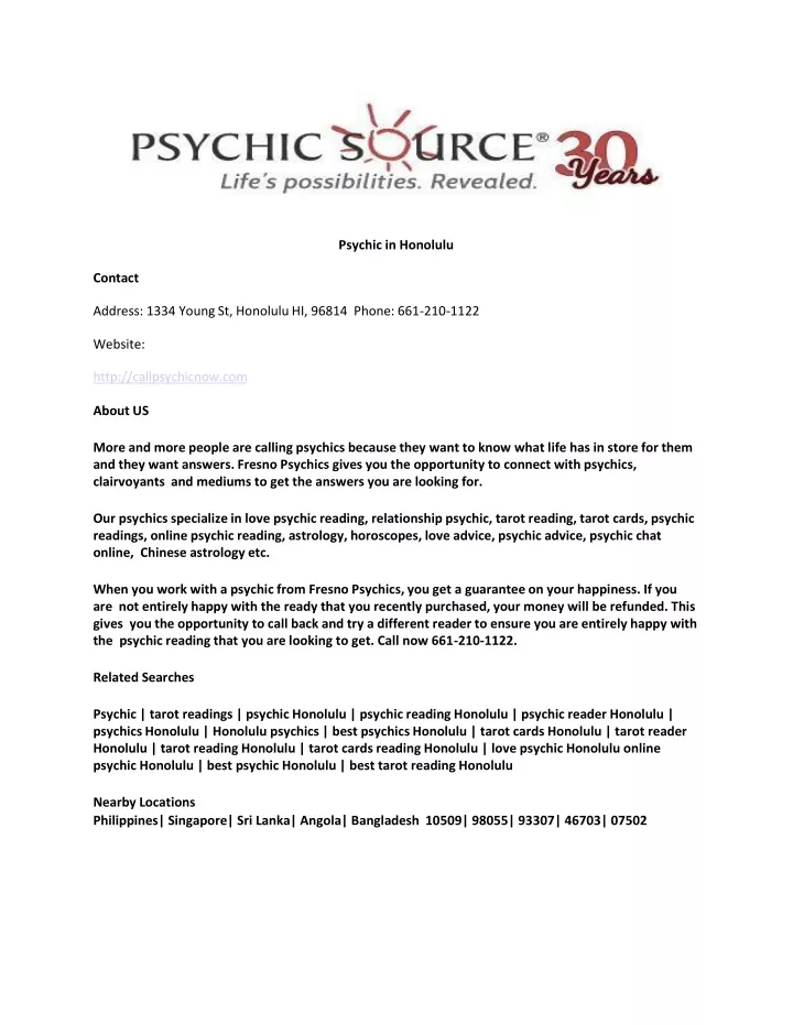 psychic in honolulu