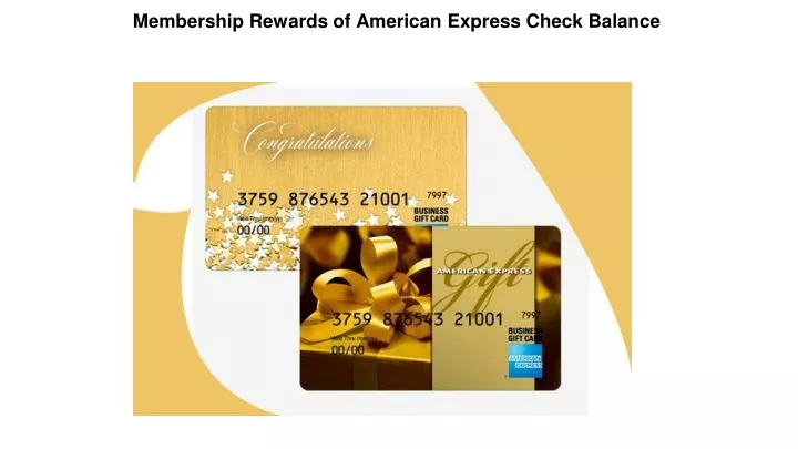 membership rewards of american express check