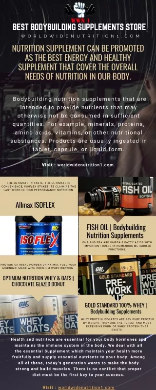best bodybuilding supplements store