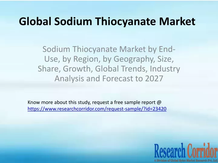 global sodium thiocyanate market
