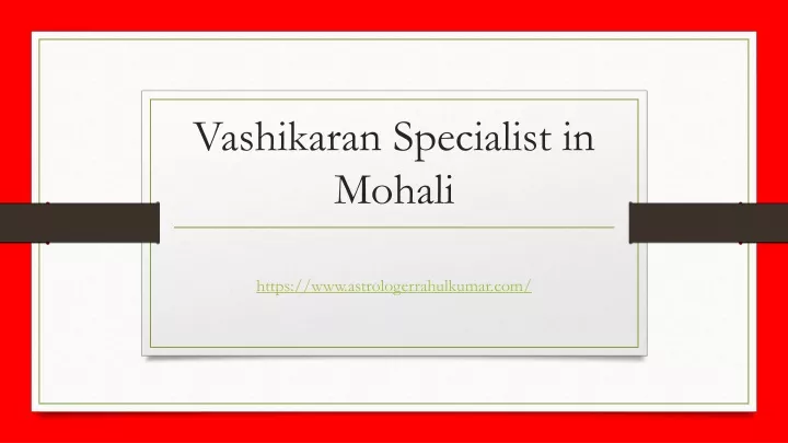 vashikaran specialist in mohali