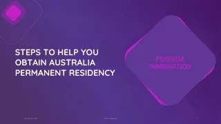 steps to help you obtain australia permanent residency