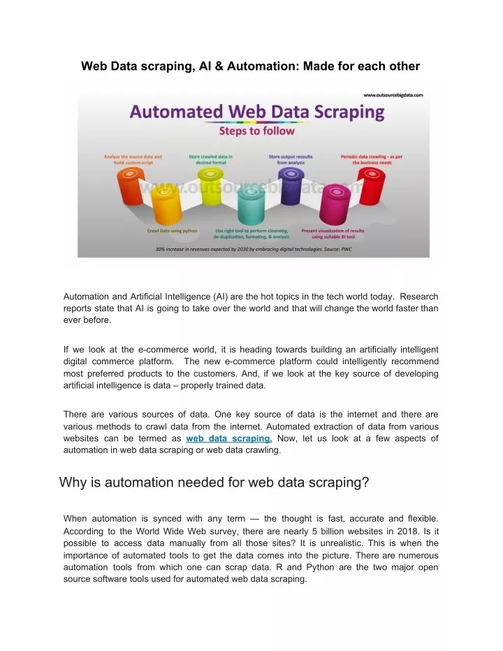 web data scraping ai automation made for each