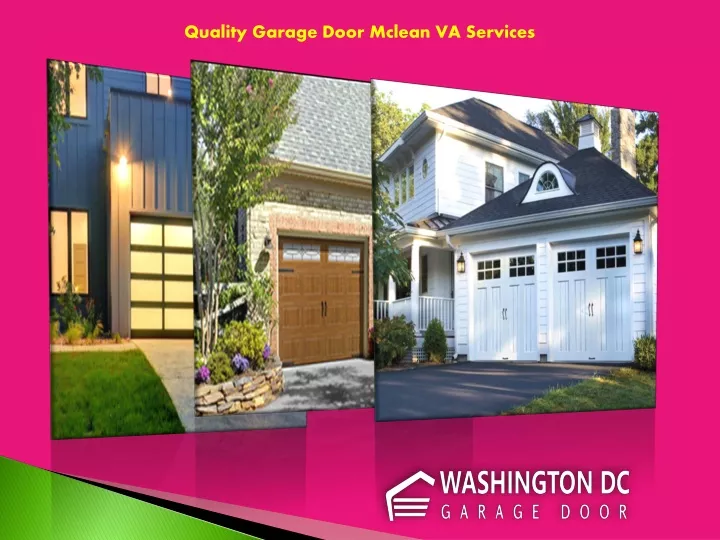 quality garage door mclean va services