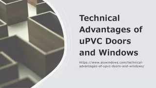 Technical Advantages of uPVC Doors and Windows