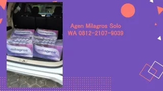 BEST QUALITY! WA 0812-2107-9039, Agen Air Minum Milagros Solo