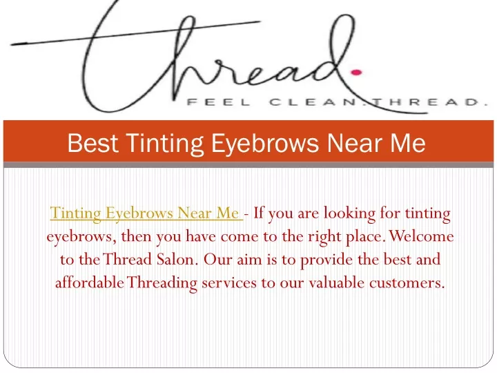 best tinting eyebrows near me