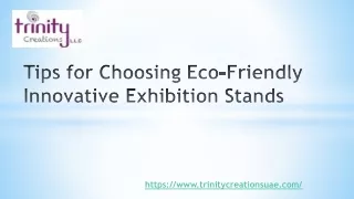 Tips for Choosing Eco-Friendly Innovative Exhibition Stands