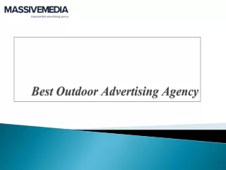 Best Outdoor Advertising Agency