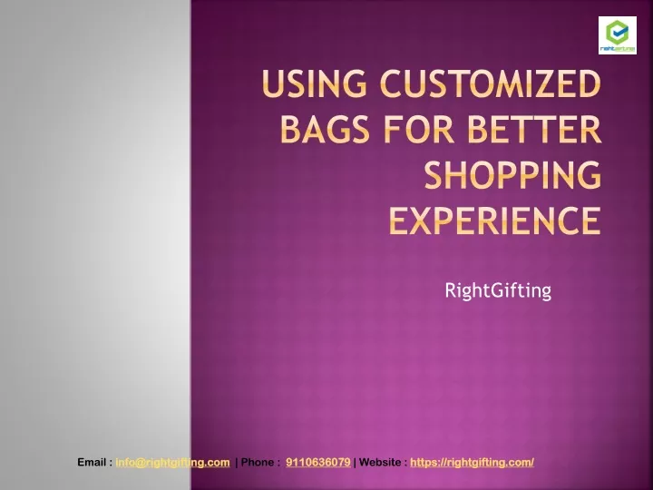 using customized bags for better shopping experience