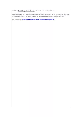 get the best etsy clone script clone script