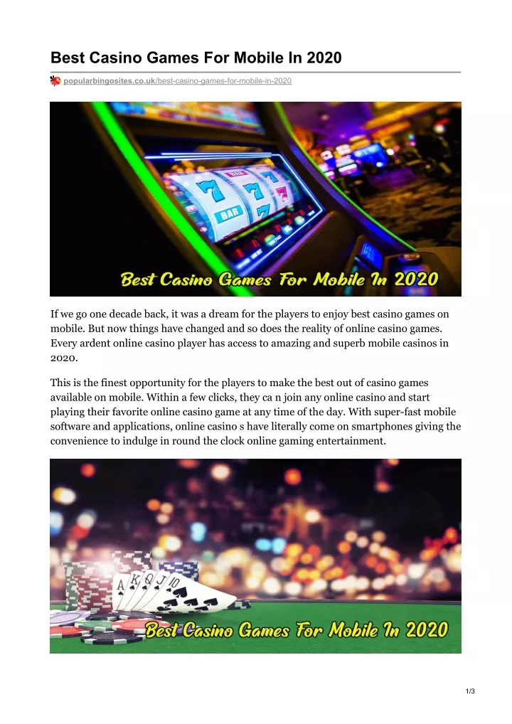 best casino games for mobile in 2020
