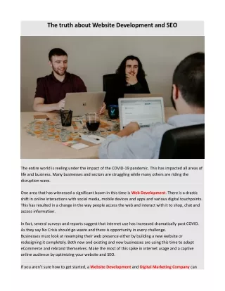the truth about website development and seo
