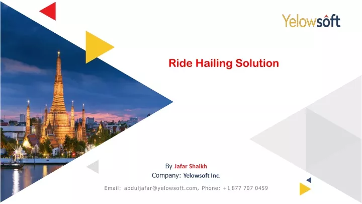 ride hailing solution
