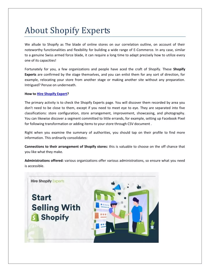 about shopify experts