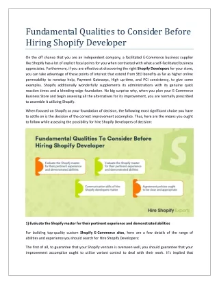 fundamental qualities to consider before hiring