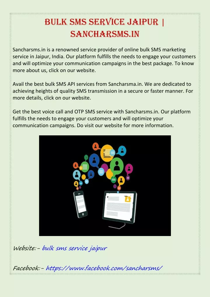 bulk sms service jaipur sancharsms in