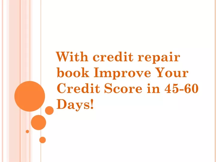with credit repair book improve your credit score