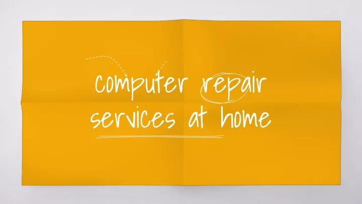 computer repair services at home