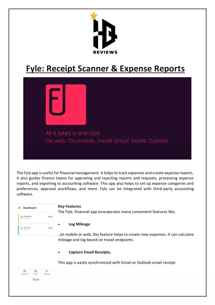 fyle receipt scanner expense reports