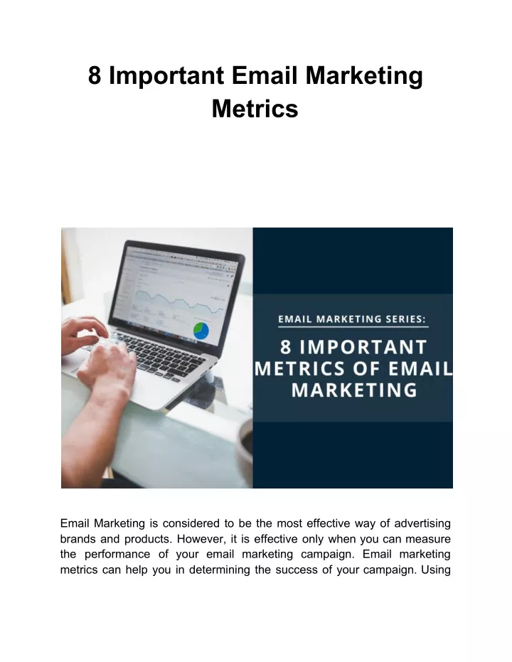 8 important email marketing metrics