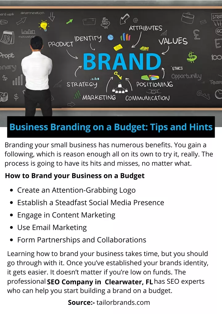 business branding on a budget tips and hints