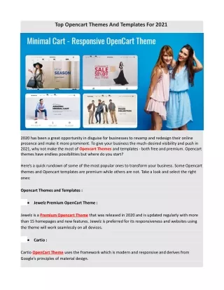 top opencart themes and templates for 2021