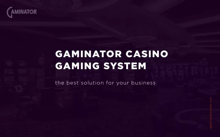 gaminator casino gaming system